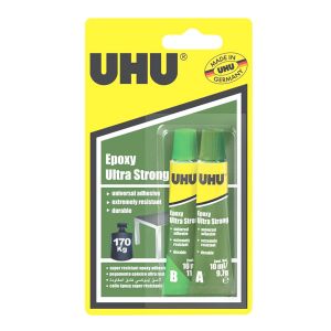 Colla trasparente, UHU Epoxy Ultra Strong 20 ml*GLUE 10