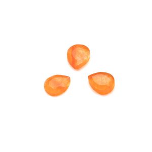 Gocciolare, fondo piatto, 5x6 mm Giada arancione, GAVBARI