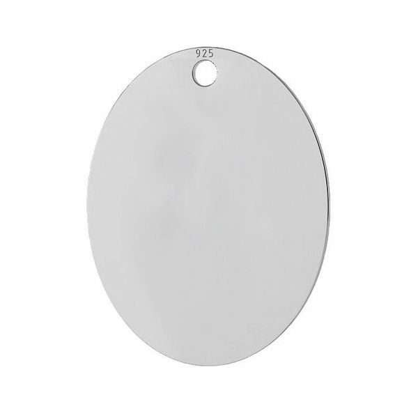 Rettangolo ovale ciondolo, LKM-3079 - 0,50 16,1x20,5 mm