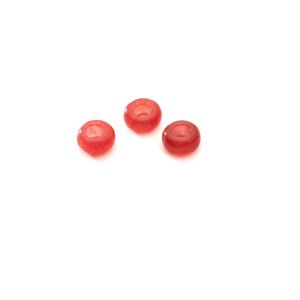 DONUT rosso giada 2,9x6 mm GAVBARI, pietra semipreziosa 