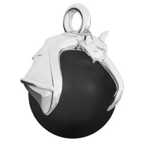Pipistrello pendente base di perle argento, ODL-00457 (5818 MM 8)