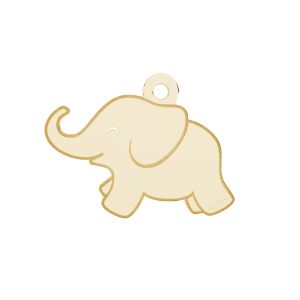 Elefante pendente*oro 585*LKZ14K-50137 - 0,30 14,5x20 mm