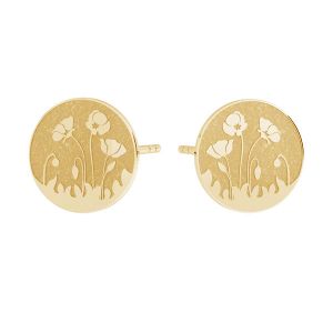 Il giro orecchini, oro 585 14K, KLS LKZ14K-50132 10x10 mm - 0,30 mm