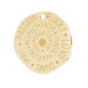 Talismano pendente*oro 585*LKZ14K-50133- 0,30 18x18 mm