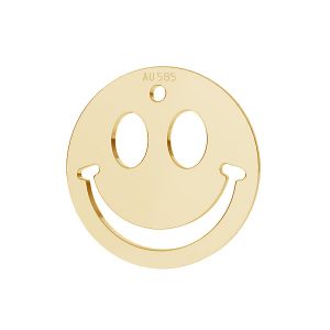 Sorriso emoticon pendente*oro 585*LKZ14K-50128 - 0,30 15x15 mm