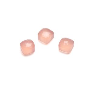 OCEANCUT quadrato onice rosa 8x8 mm GAVBARI, pietra semipreziosa 