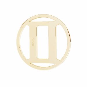 Gemelli pendente zodiaco, oro 585 14K, LKZ14K-50180 - 0,30 12x12 mm