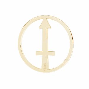 Sagittario pendente zodiaco, oro 585 14K, LKZ14K-50188 - 0,30 12x12 mm