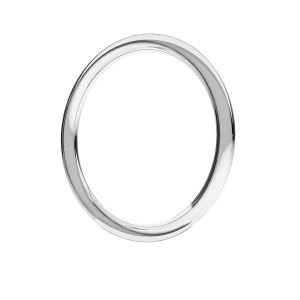 Anello rotondo, argento 925, OB 1,9x17,4 mm