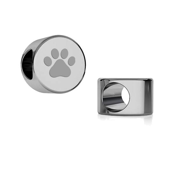 Tondo pendente zampa di cane*argento 925*ODL-00262/OWS 00127 5x7,8 mm