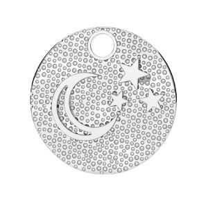 Luna pendente*argento 925*LKM-3061 - 0,50 17x19 mm