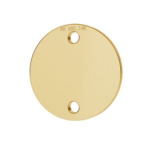 Tag rotonda pendente*oro 585*LKZ14K-50211 - 0,30 19x19 mm