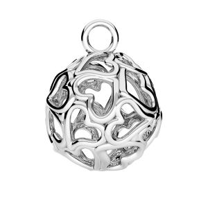 Pendente tondo, argento 925, CON 1 OWS-00213 14,4x18,8 mm