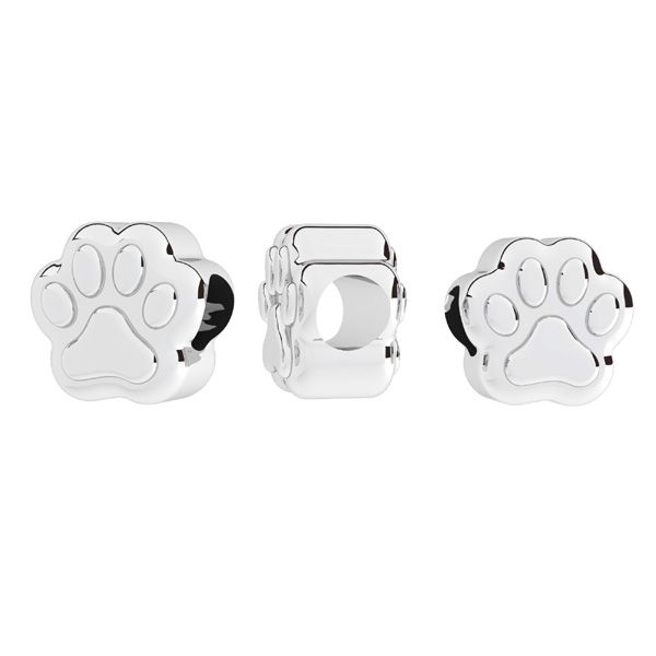 Zampa di cane perline pendente*argento 925*BDS ODL-01034 10x10 mm