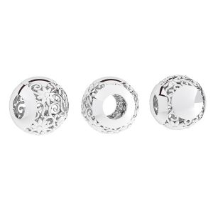 Tondo perline pendente*argento 925*BDS OWS-00212 9,4x10,2 mm