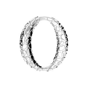 Ciondolo ovale in pelle di serpente*argento 925*ODL-01059 16x17 mm