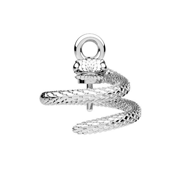 Serpente ciondolo - incastonatura per pietre*argento 925*OWS-00235 9x13,2 mm