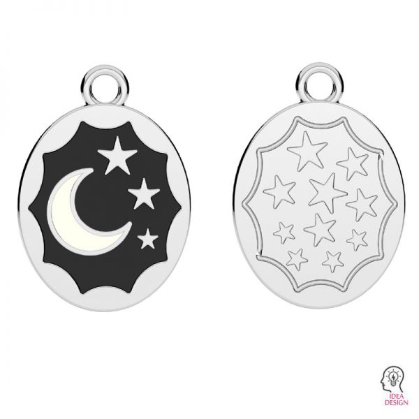 Luna pendente*argento 925*ODL-01147 13,5x19,5 mm