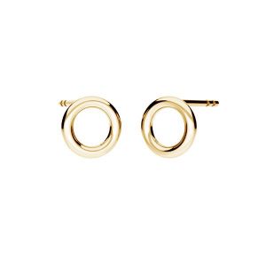 Orecchini a cerchio*oro 585*KLS-33 1,1x3,5 mm