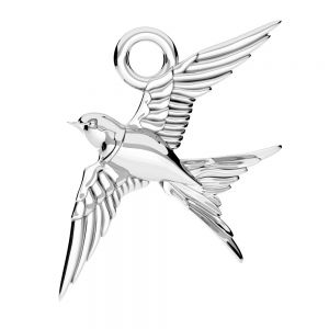 Rondine ciondolo, argento 925, ODL-01127 12x20 mm