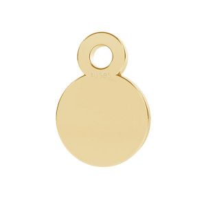Rosetta di fiori ciondolo, oro 14K, LKZ14K-50250 - 0,30 5x7 mm