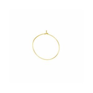 Orecchino a cerchio rotondo, oro 14K, SG - BZ 27 0,8x13,5 mm