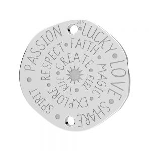 Talismano pendente*argento 925*LKM-3281 - 0,50 18x18 mm
