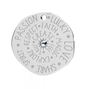 Talismano pendente*argento 925*LKM-3279 - 0,50 18x18 mm ver.2