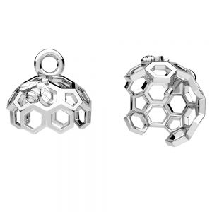 Ape favo ciondolo - incastonatura per pietre*argento 925*OWS-00399 15x15 mm