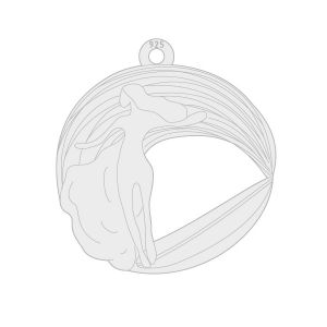 Ciondolo*argento 925*LKM-3159 17,5x18,7 mm