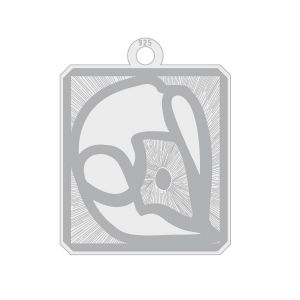 Ciondolo*argento 925*LKM-3233 - 0,80 15,3x19,4 mm
