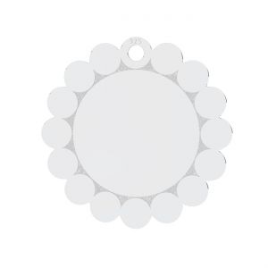 Ciondolo rotondo*argento 925*LKM-2201 - 05 15x15 mm