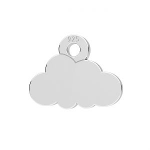 Nuvola mini pendente, argento 925, LKM-3268 - 0,50 6,7x8,6 mm