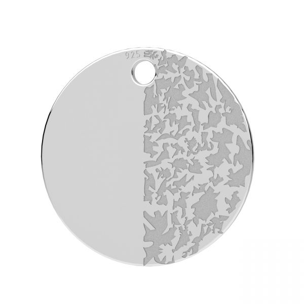Ciondolo rotondo, argento 925, LKM-3323 15x15 mm