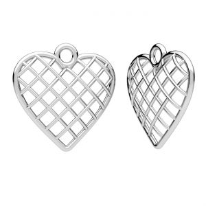 Cuore pendente ,argento 925, ODL-01315 17,2x17,5 mm