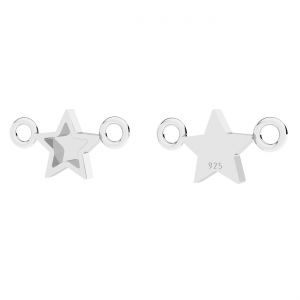 Stella pendente, base in resina*argento 925*CON-2 ODL-01119 7x14 mm