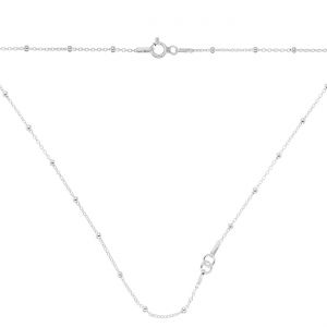 Collana base, argento 925, A 030 PL 2,0 CHAIN 76 45 cm