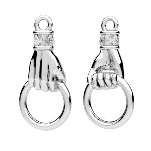 Mano pendente*argento 925*ODL-01413 10,3x21,2 mm