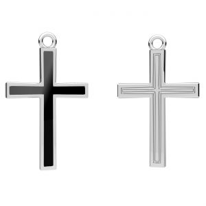 Pendente a croce, base in resina*argento 925*CON-1 ODL-01359 16,1x26,4 mm ver.2