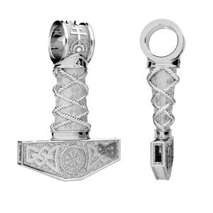 Il martello di Thor - Mjolnir pendente*argento 925*OWS-00607 20,9x31 mm