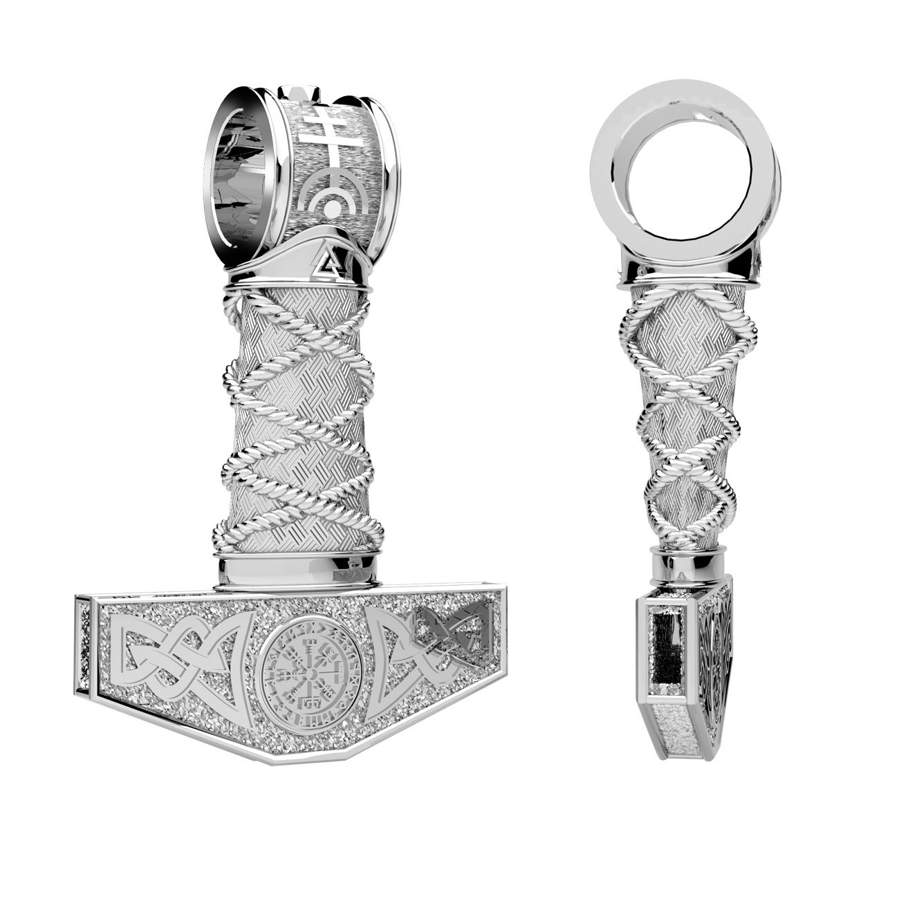 Storia E Magia - Pendente Con Martello Di Thor - Argento 925