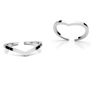 Anello, argento 925, U-RING ODL-01227 1,2x1,2 mm