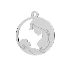 Medaglione - Nostra Signora di Fatima*argento AG 925*LKM-3353 - 0,50 15x17 mm