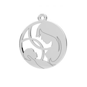 Medaglione - Nostra Signora di Fatima*argento AG 925*LKM-3352 - 0,50 15x17 mm