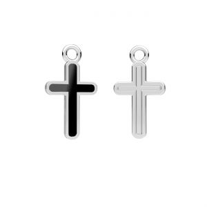 Pendente a croce, base in resina*argento 925*CON-1 ODL-01460 8,5x15,2 mm ver.2