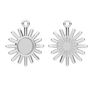 Pendente sole, base in resina*argento 925*CON-1 ODL-01486 19,5x22,5 mm