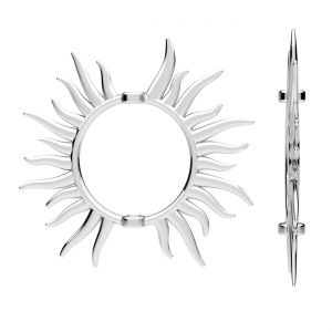Ciondolo sole - montatura perla*argento AG 925*ODL-01468 17,6x18 mm