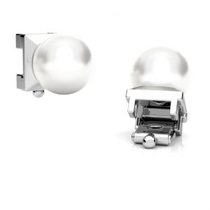 Ciondolo sostituibile - perla bianca*argento AG 925*OWS-00583 5,2x5,2 mm ver.2