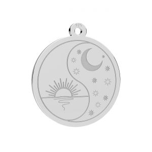 Ciondolo - luna*argento AG 925*LKM-3409 - 0,50 15x17 mm