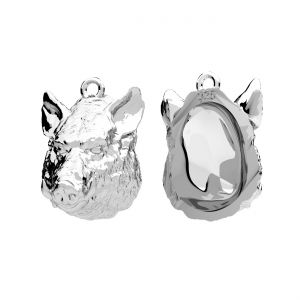 Gatto pendente*argento AG 925*CON-1 OWS-00903 14,9x17,74 mm
